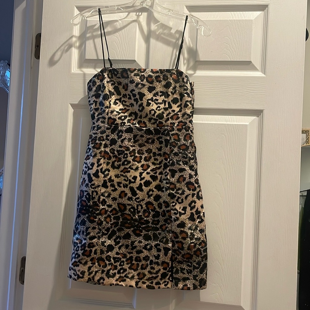 Urban outfitters mini animal print dress! So cute!